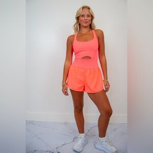 NWOT FP Movement Righteous Runsie in Neon Coral